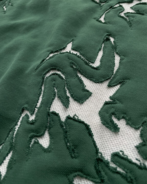 Bluza zielona upcycled M - obrazek 2
