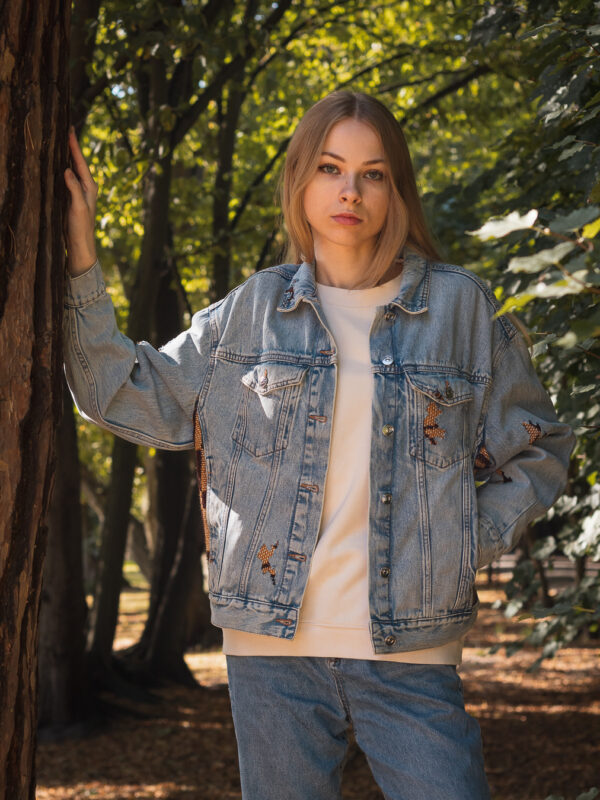 Kurtka denim tapestry 1/1 - obrazek 2