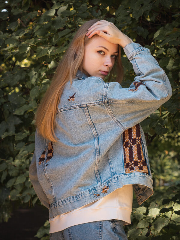 Kurtka denim tapestry 1/1 - obrazek 3
